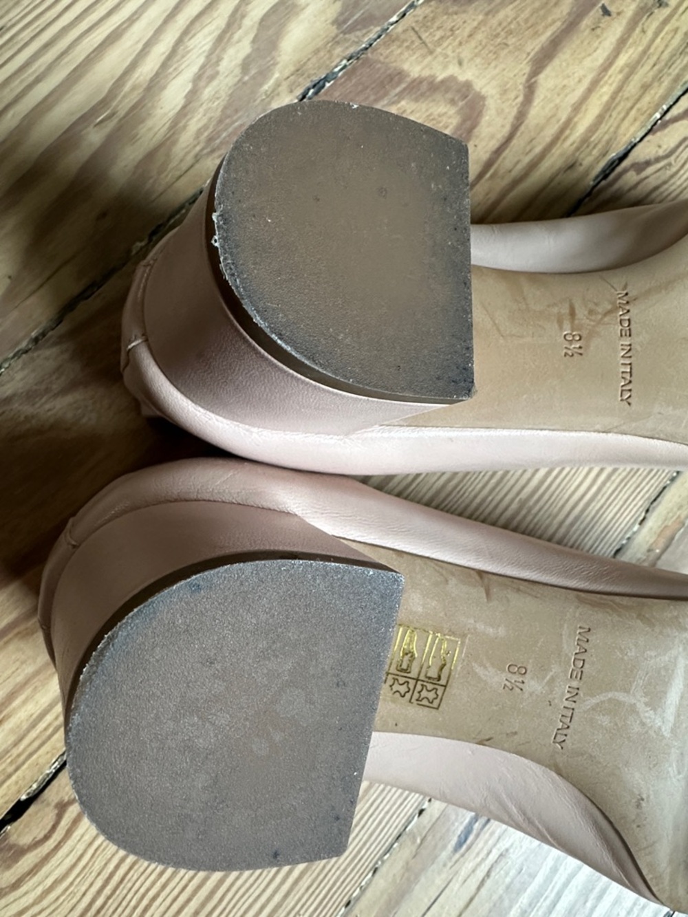 Everlane Women's Blush Pink Ballet Flats with Elastic Back - Picture 6 of 7